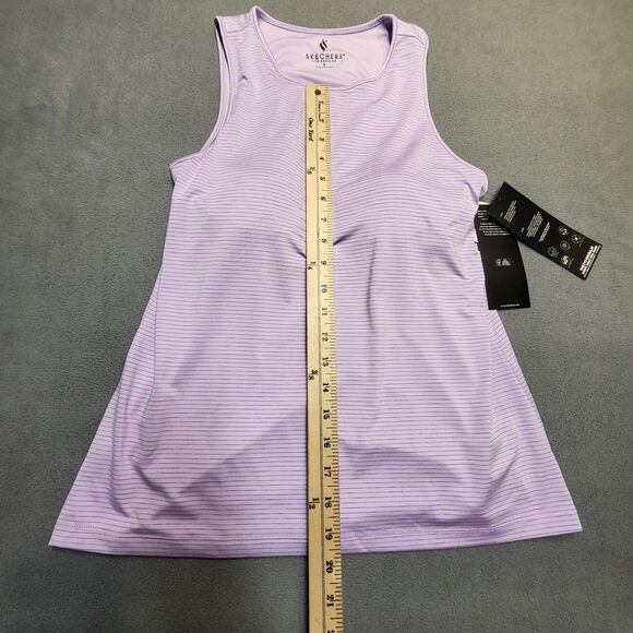 NWT Skechers GoWalk Tank Top Womens S Purple Built In Shelf Bra Activewear Gym - Picture 4 of 6